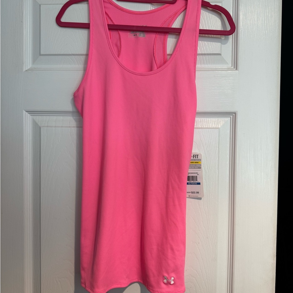 Under Armour Fitted Pink Top